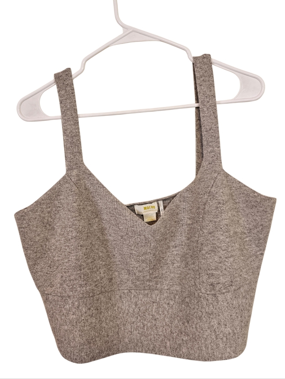 Maeve Anthropologie Cashmere Blend Tank Cropped Sweater Knit